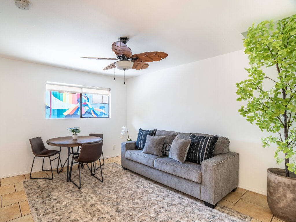 Furnished One BDR W/PVT Garden Area